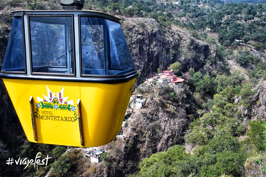 Teleférico hacia el Hotel Monte Taxco