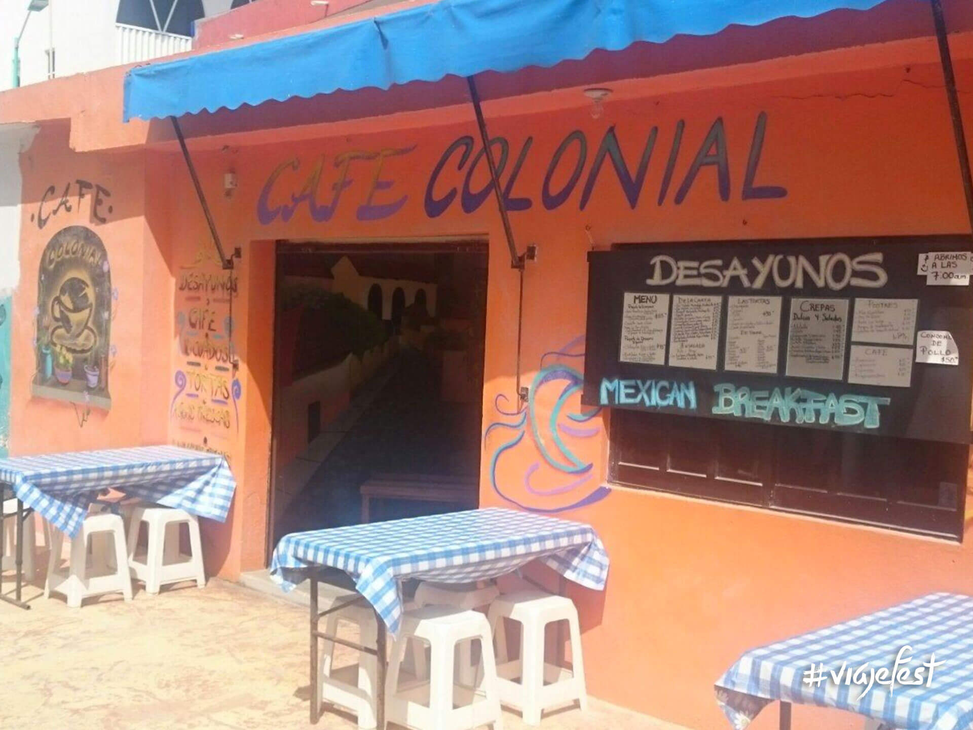 Café Colonial en Mahahual