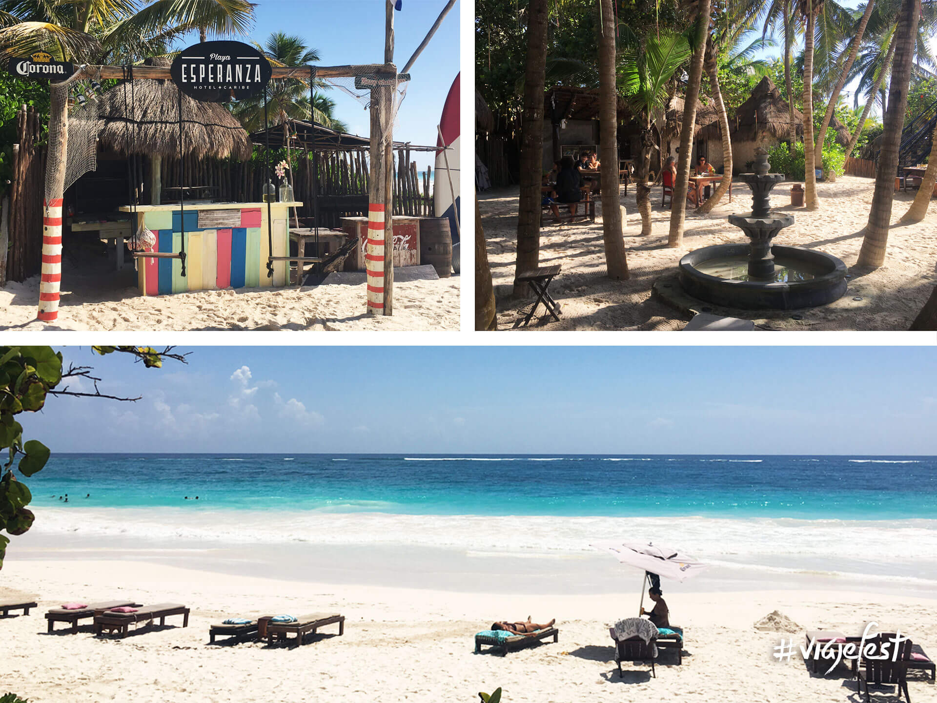 Hotel Playa Esperanza, club de playa y restaurante.