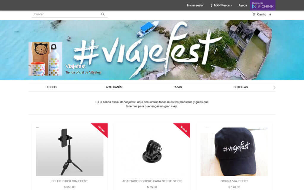 Tienda en línea de Viajefest