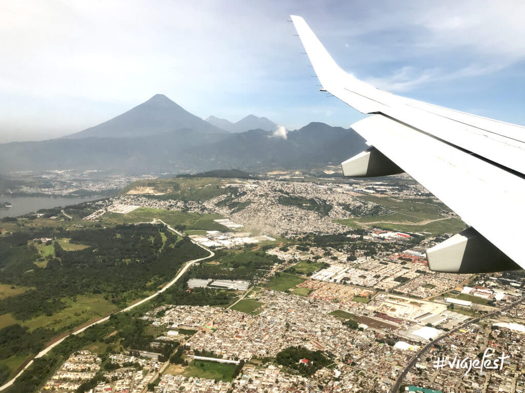 Vista aérea de Guatemala