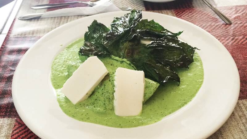 Enchiladas de Chaya, platillo típico en Mérida