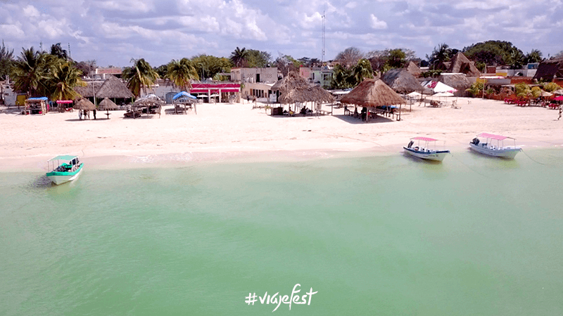 Playa de Celestún en Yucatán