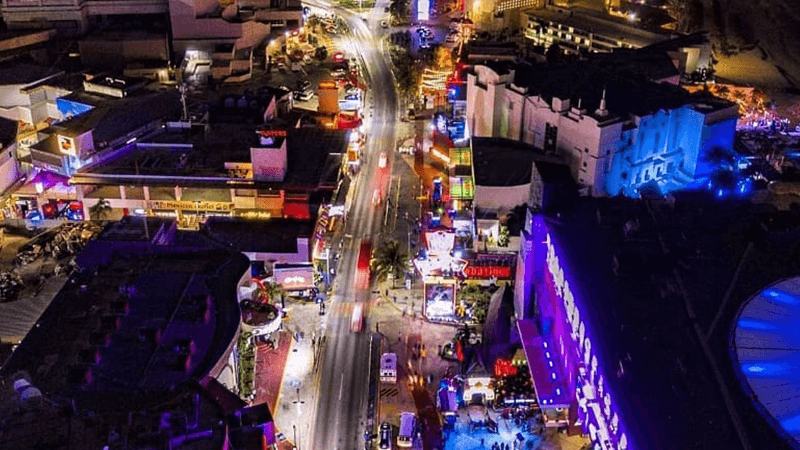 La vida noctura de Cancún