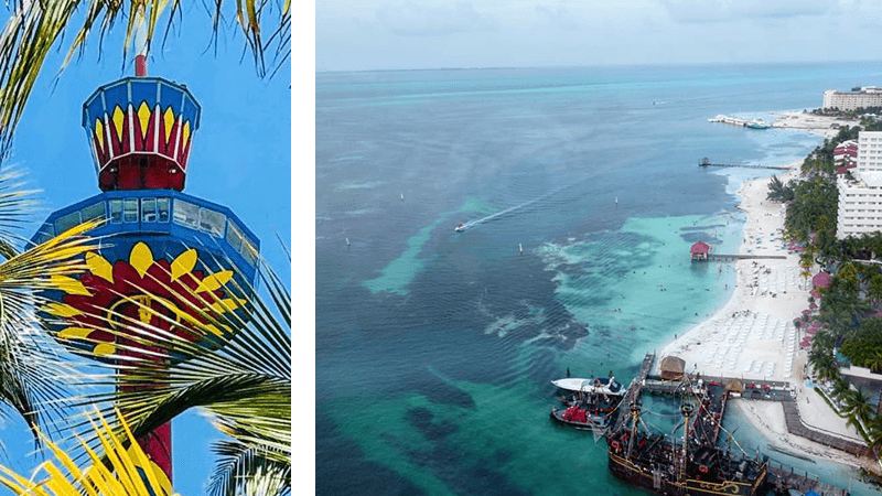 Vista desde la torre escénica de Cancún