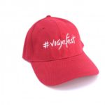 Gorra #viajefest color rojo