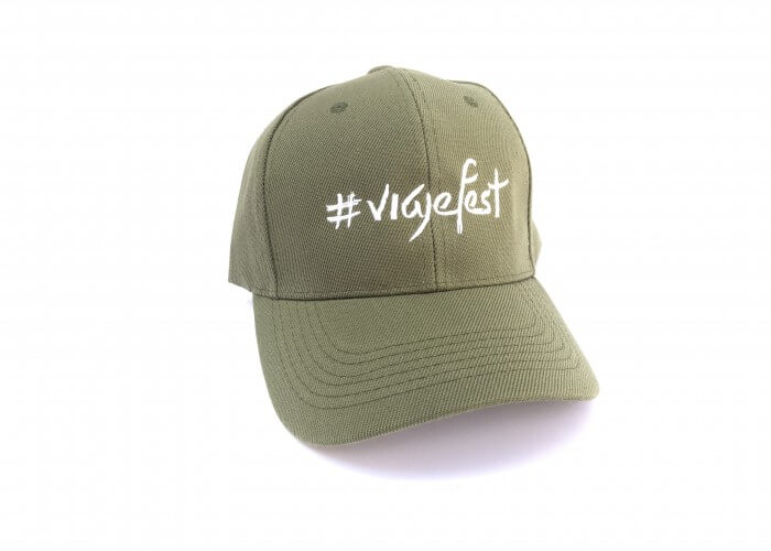 Gorra #viajefest color verde