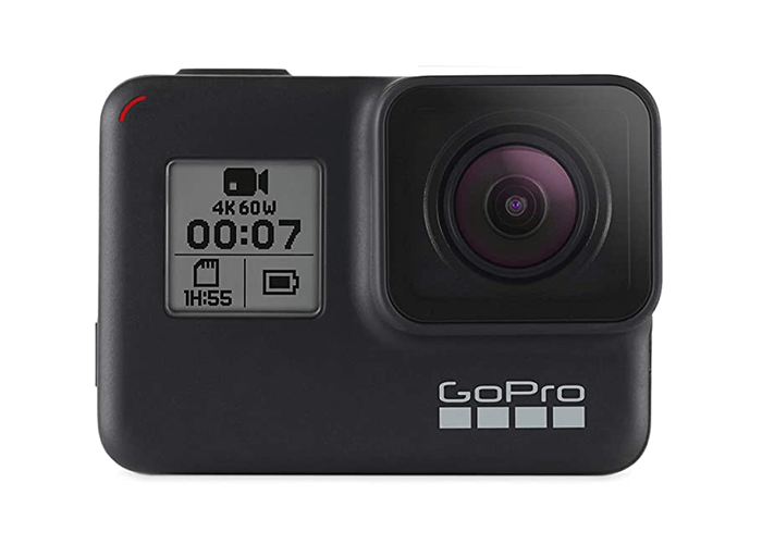 Vista frontal de la GoPro